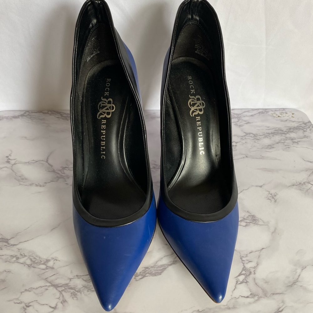 Rock Republic Blue & Black High Heels